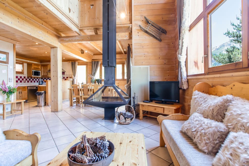 Living area in Chalet Bouc Blanc