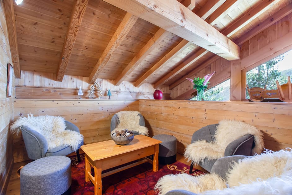 Living area in Chalet Bouc Blanc