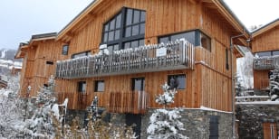 A singles ski holiday Chalet exterior in Chalet Myrtille - La Plagne