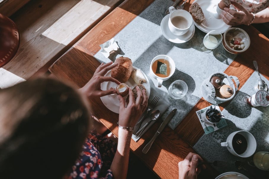Breakfast served in Hotel Bellevue - Les Gets