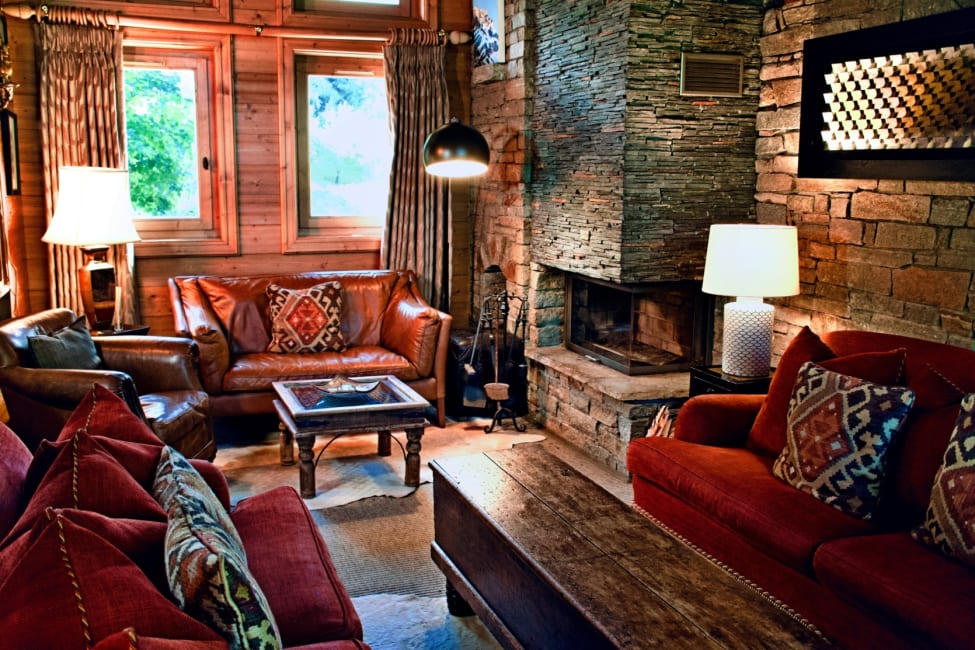 Living room in Chalet La Petite Pia