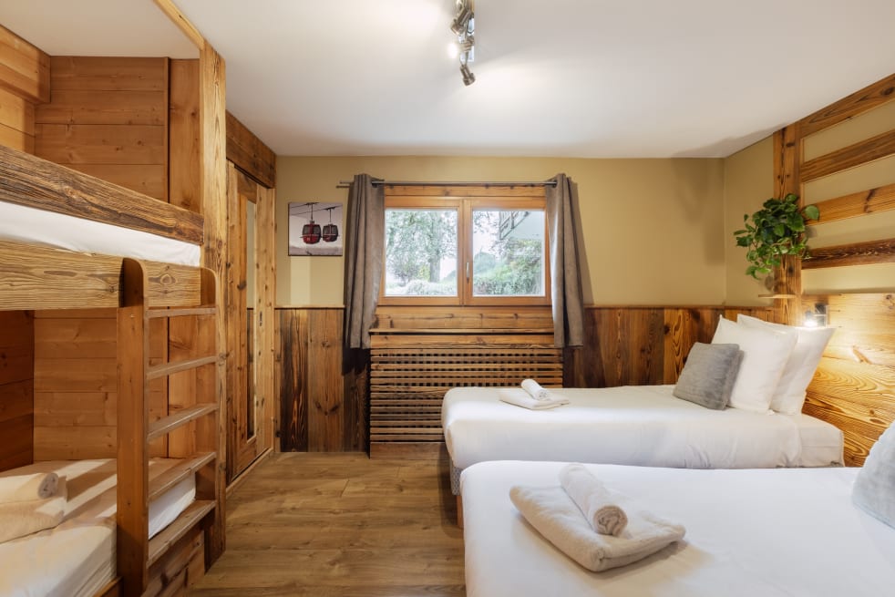 Chalet La Rocade quadruple room