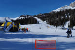 Pistes on the Campolongo Pass between Corvara and Arabba