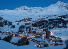View of La Plagne Ski Resort by Night